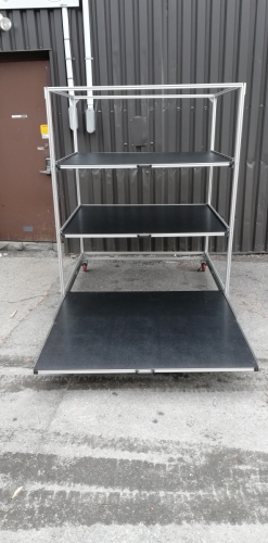 4' x 4' Pull Out Shelving Cart (2 of 2) 