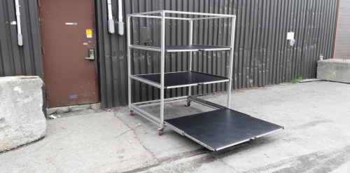4' x 4' Pull Out Shelving Cart (1 of 2) 